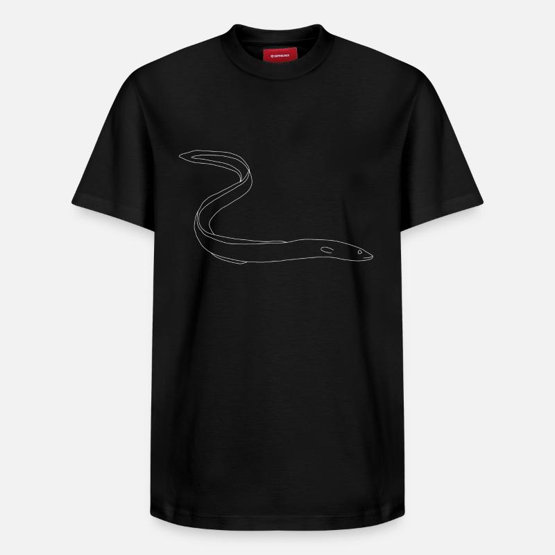 anguille - T-shirt unisexe décontracté en coton Supima – de SPREAD - noir