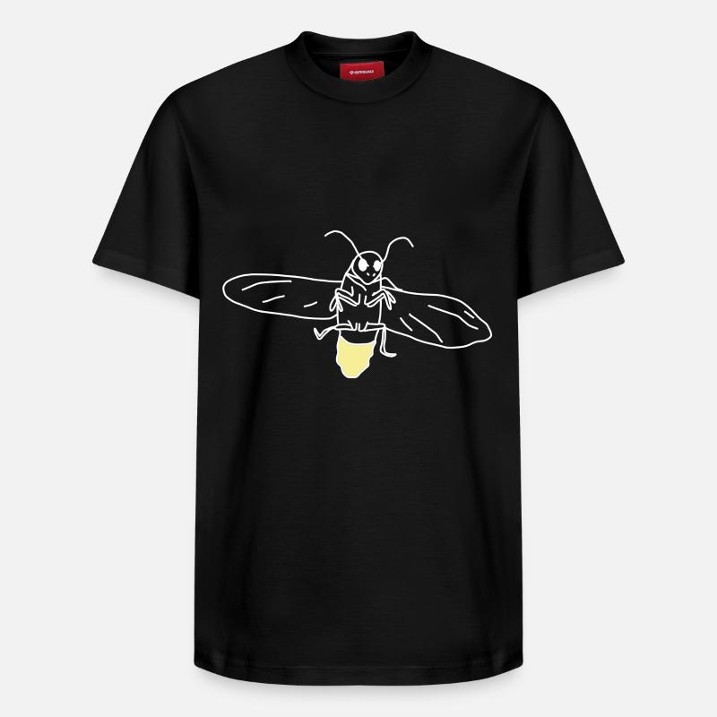glowworm - T-shirt unisexe décontracté en coton Supima – de SPREAD - noir