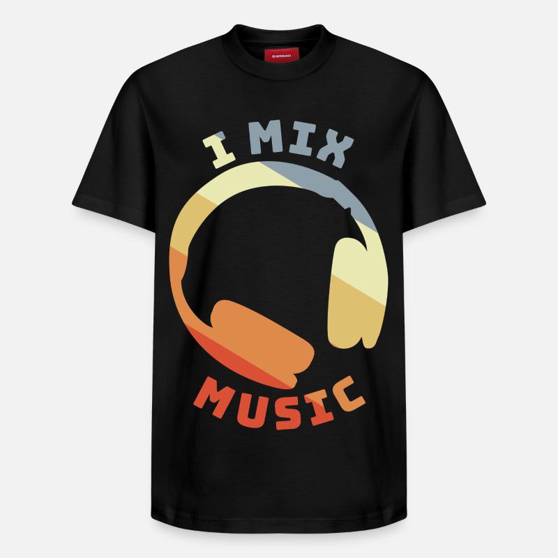 Citation DJ - T-shirt unisexe décontracté en coton Supima – de SPREAD - noir