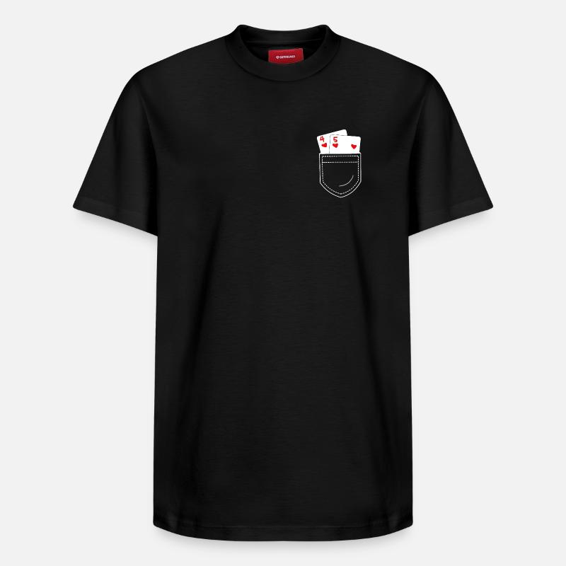 Poker - T-shirt unisexe décontracté en coton Supima – de SPREAD - noir