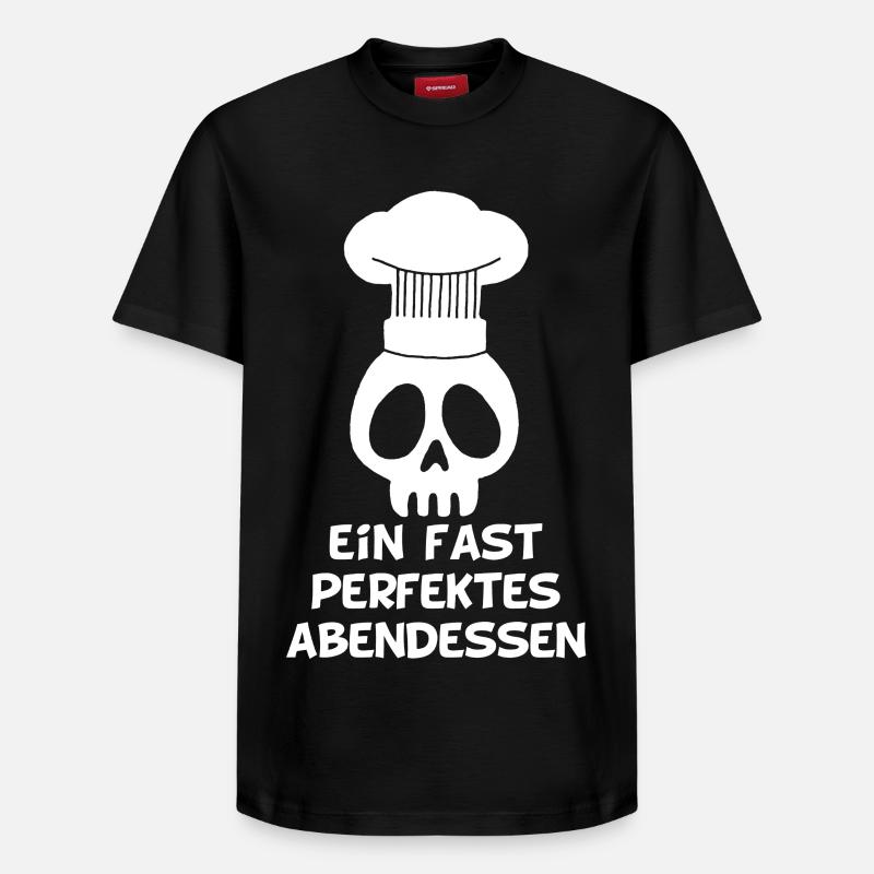 Ein fast perfektes Abendessen - Relaxed Unisex Supima Cotton T-Shirt – von SPREAD - Schwarz