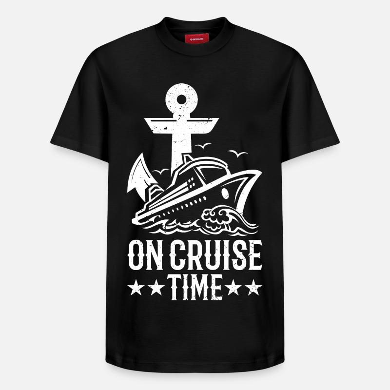 En croisière - T-shirt unisexe décontracté en coton Supima – de SPREAD - noir