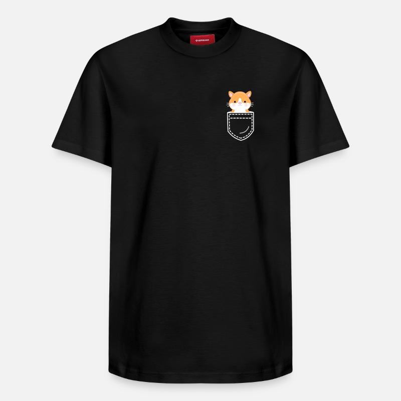 Hamster - T-shirt unisexe décontracté en coton Supima – de SPREAD - noir