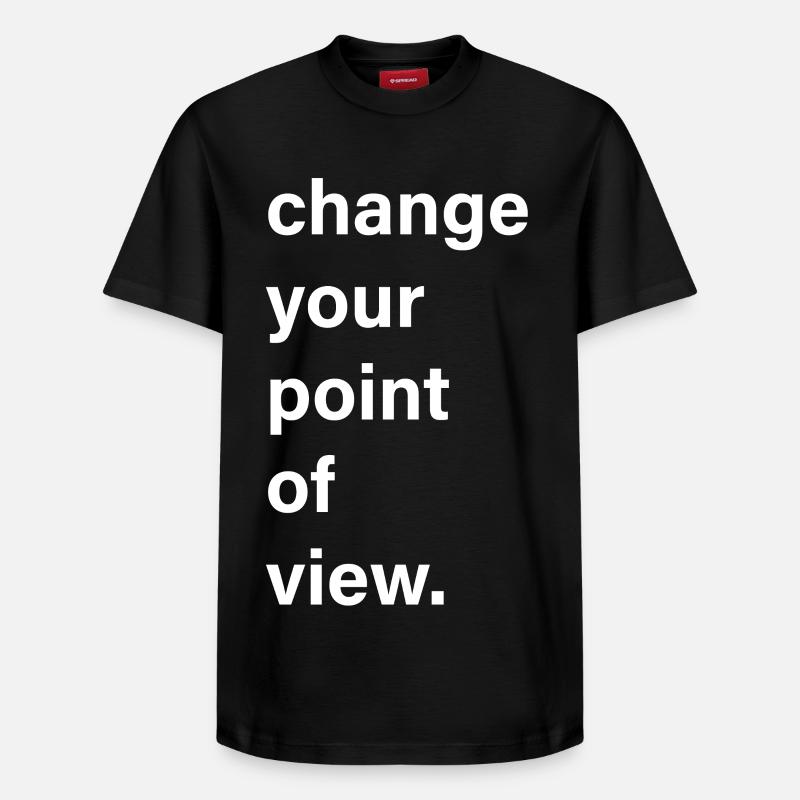 Changez de point de vue - T-shirt unisexe décontracté en coton Supima – de SPREAD - noir