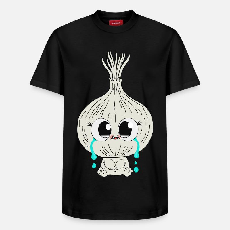 Oignon - T-shirt unisexe décontracté en coton Supima – de SPREAD - noir