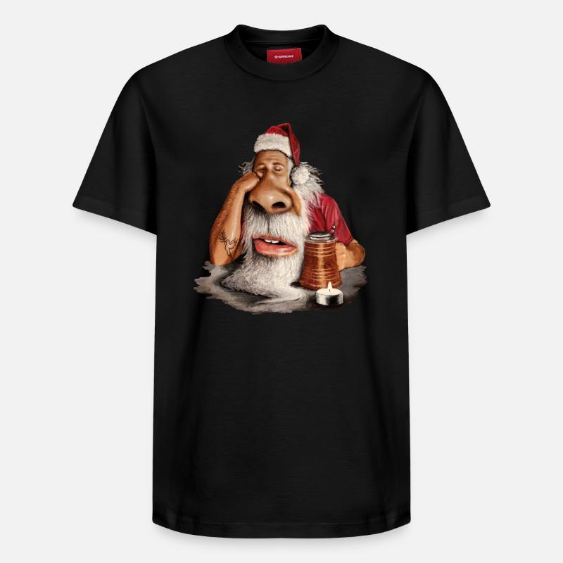 Père Noël - T-shirt unisexe décontracté en coton Supima – de SPREAD - noir