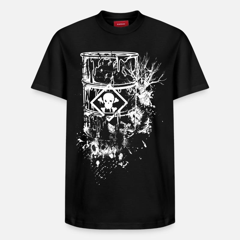 Giftmüll - Relaxed Unisex Supima Cotton T-Shirt – von SPREAD - Schwarz