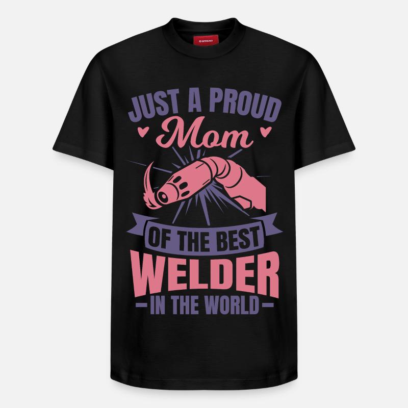 Mère soudeuse - T-shirt unisexe décontracté en coton Supima – de SPREAD - noir