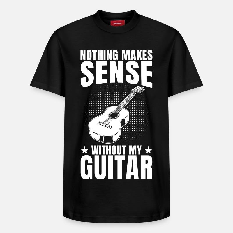 Motivation du professeur de guitare - T-shirt unisexe décontracté en coton Supima – de SPREAD - noir