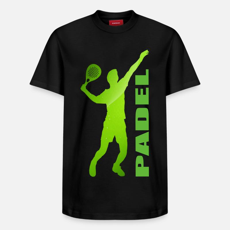 Padel - T-shirt unisexe décontracté en coton Supima – de SPREAD - noir