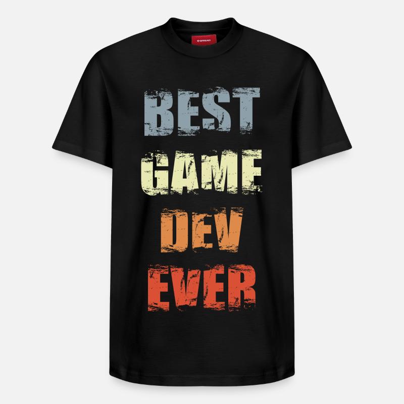 Développement de jeux de motivation - T-shirt unisexe décontracté en coton Supima – de SPREAD - noir