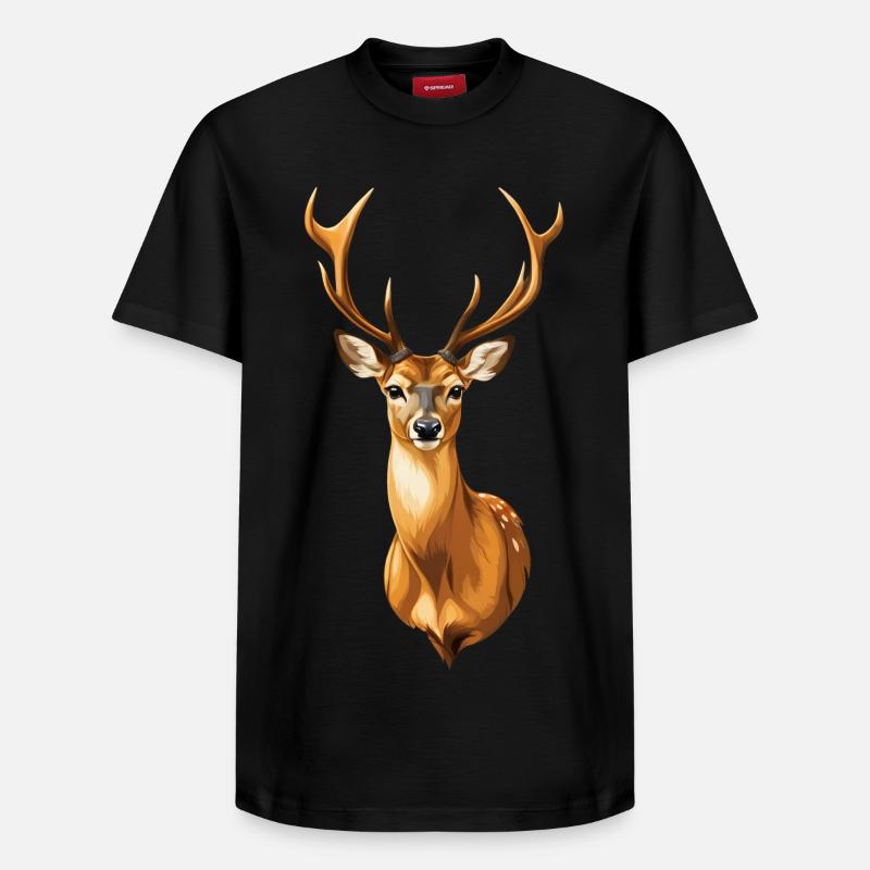 Magnifique faon - T-shirt unisexe décontracté en coton Supima – de SPREAD - noir