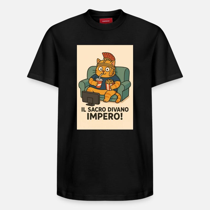 Sacro_divano_Impero - T-shirt unisexe décontracté en coton Supima – de SPREAD - noir
