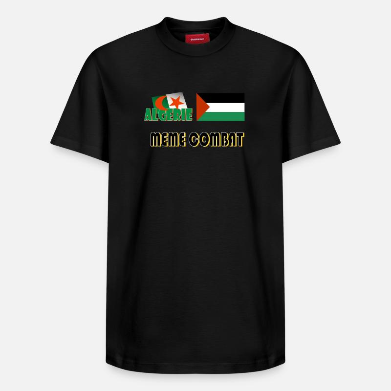 palestine_1 - T-shirt unisexe décontracté en coton Supima – de SPREAD - noir