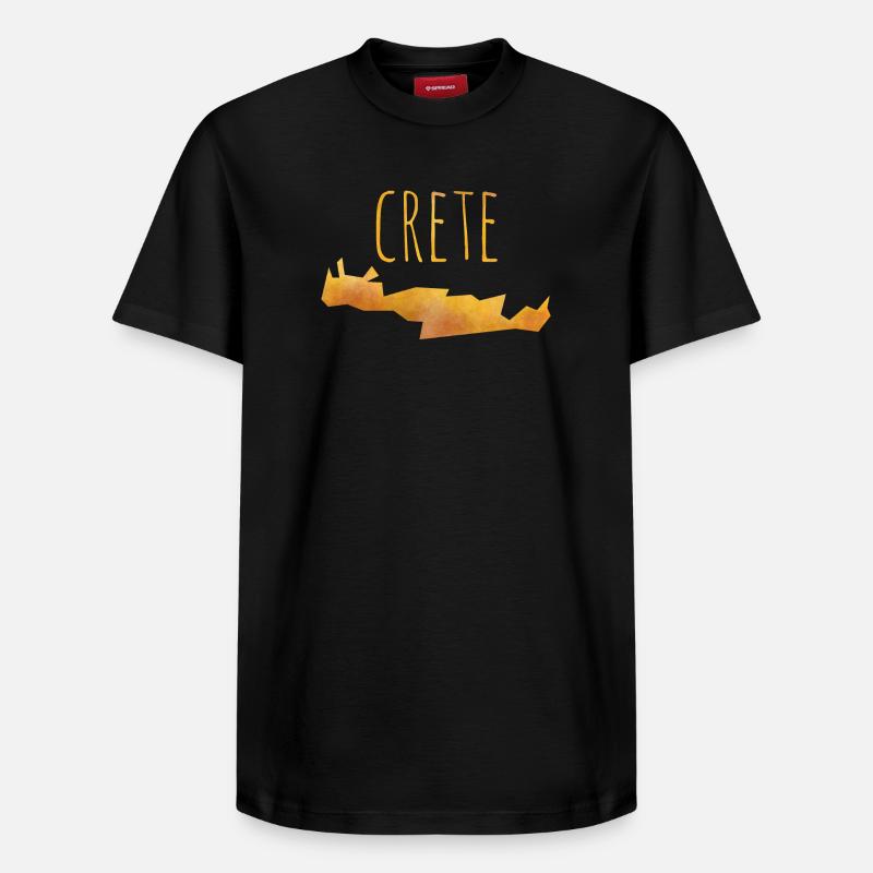crete - T-shirt unisexe décontracté en coton Supima – de SPREAD - noir