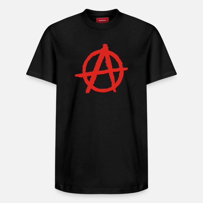 anarchie - T-shirt unisexe décontracté en coton Supima – de SPREAD - noir