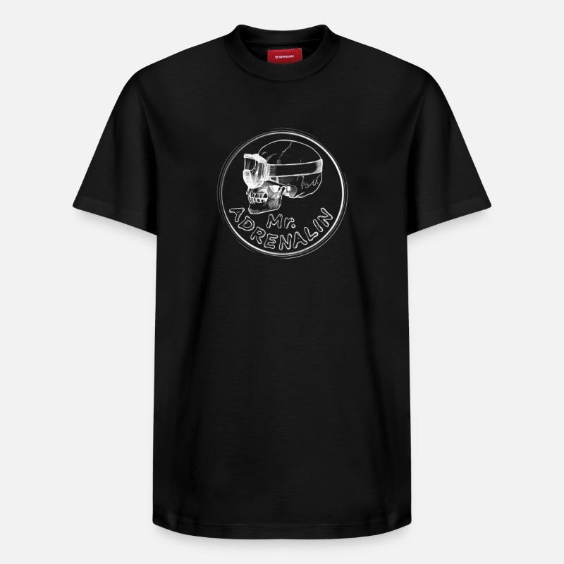 Mr. Adrenalin - T-shirt unisexe décontracté en coton Supima – de SPREAD - noir