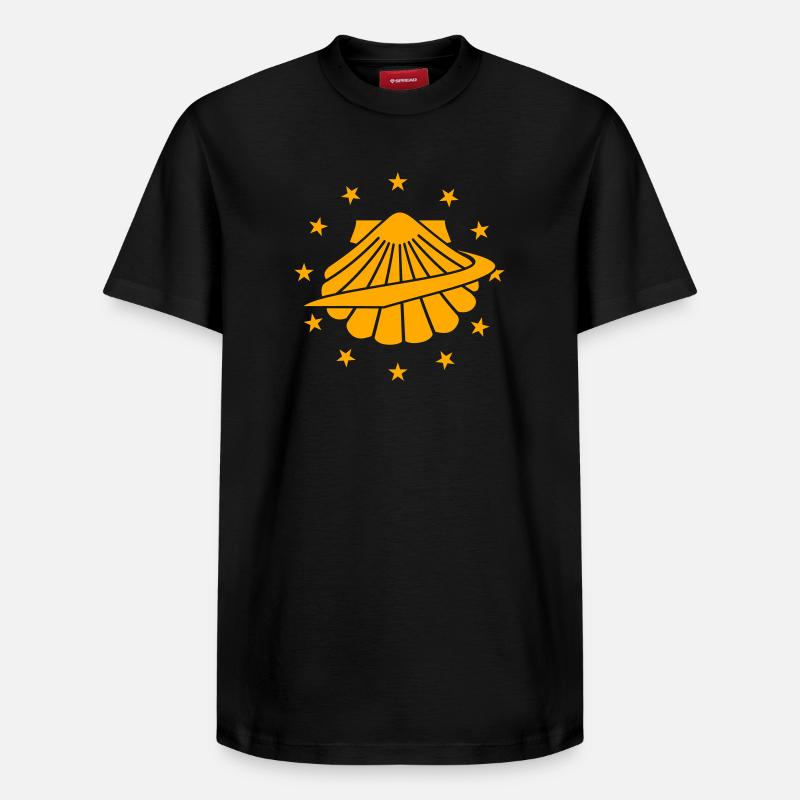 La coquille Saint-Jacques - T-shirt unisexe décontracté en coton Supima – de SPREAD - noir