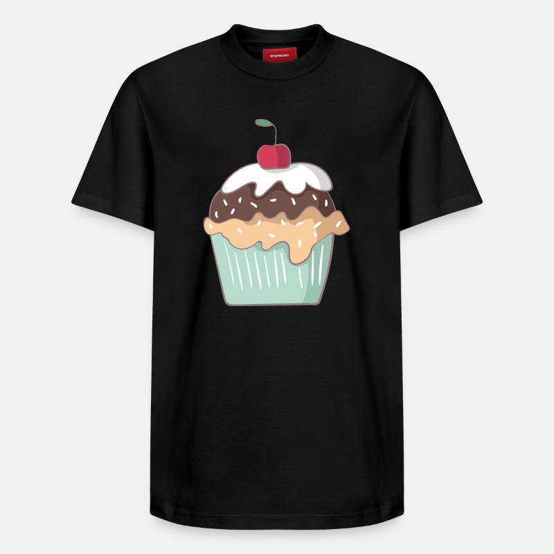 Cupcake - T-shirt unisexe décontracté en coton Supima – de SPREAD - noir