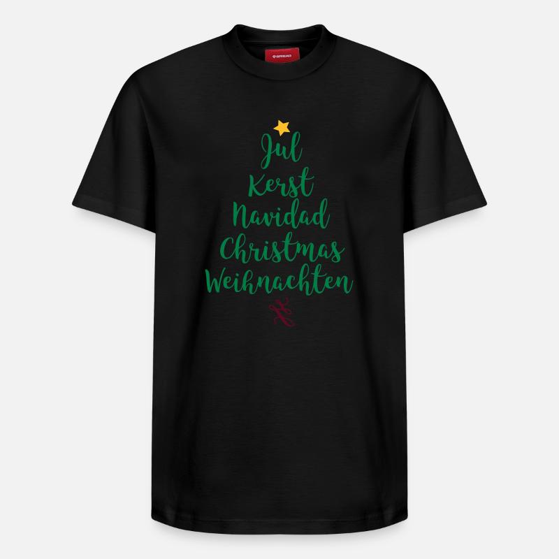 Weihnachtsbaum - Relaxed Unisex Supima Cotton T-Shirt – von SPREAD - Schwarz