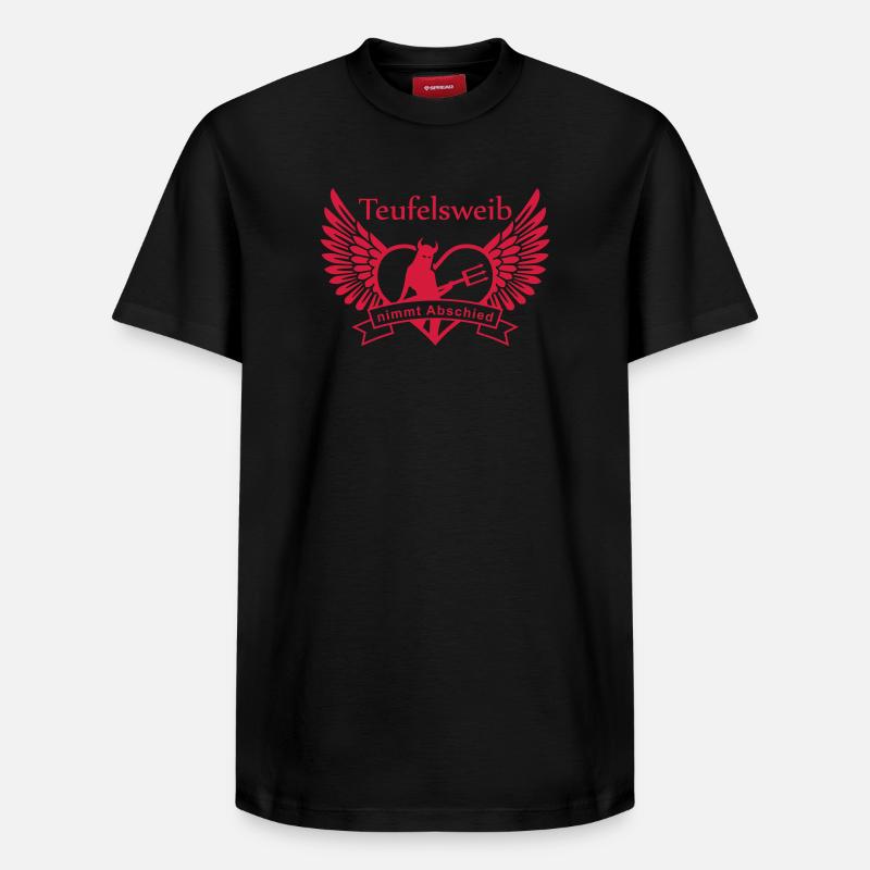 Teufelsweib - T-shirt unisexe décontracté en coton Supima – de SPREAD - noir