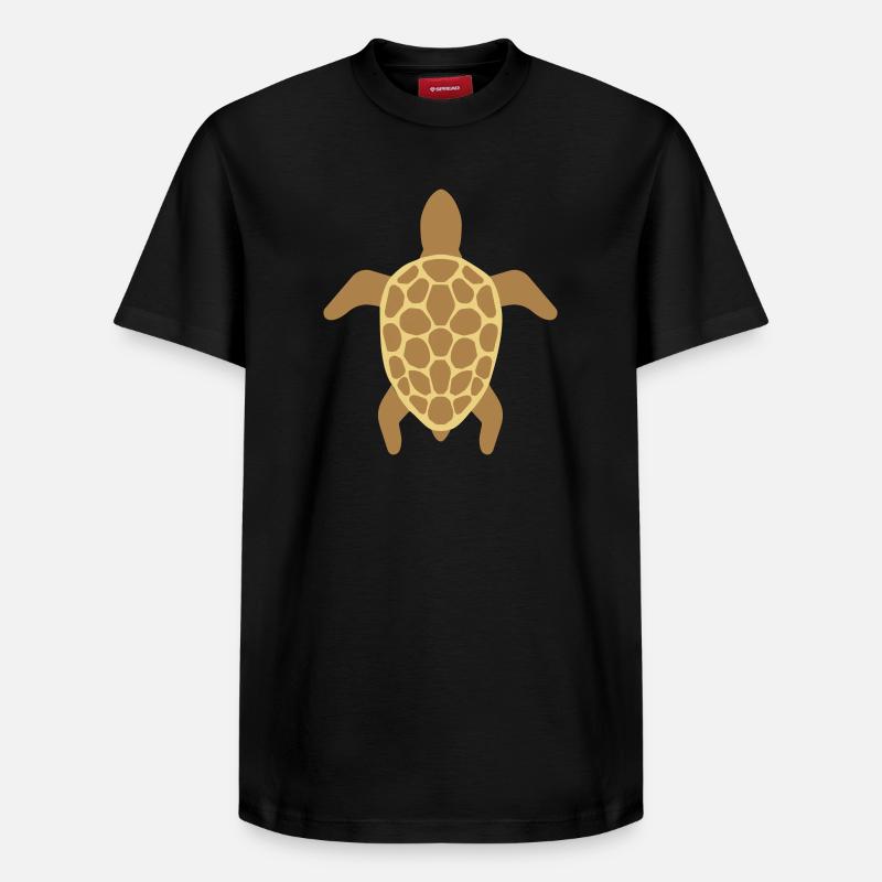 Tortue de mer - T-shirt unisexe décontracté en coton Supima – de SPREAD - noir