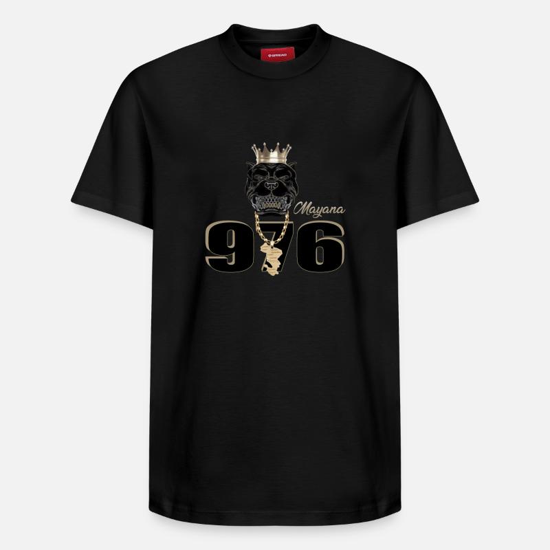 mayotte - T-shirt unisexe décontracté en coton Supima – de SPREAD - noir