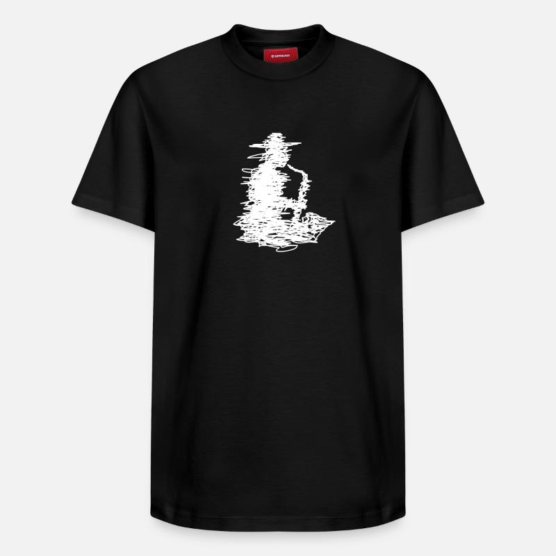 jazz - T-shirt unisexe décontracté en coton Supima – de SPREAD - noir
