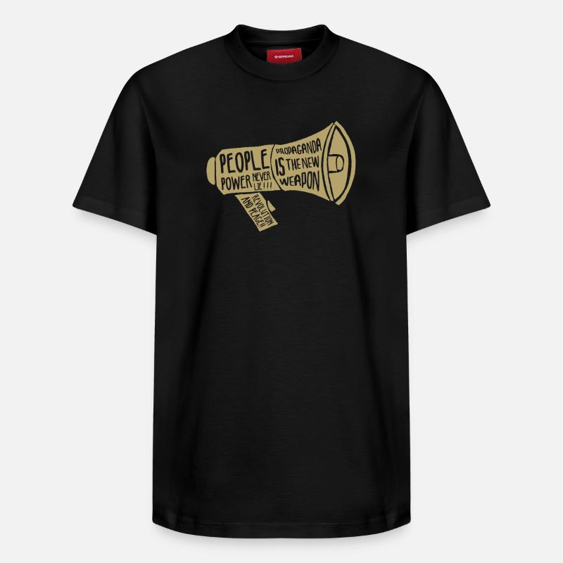 Propagande! - T-shirt unisexe décontracté en coton Supima – de SPREAD - noir