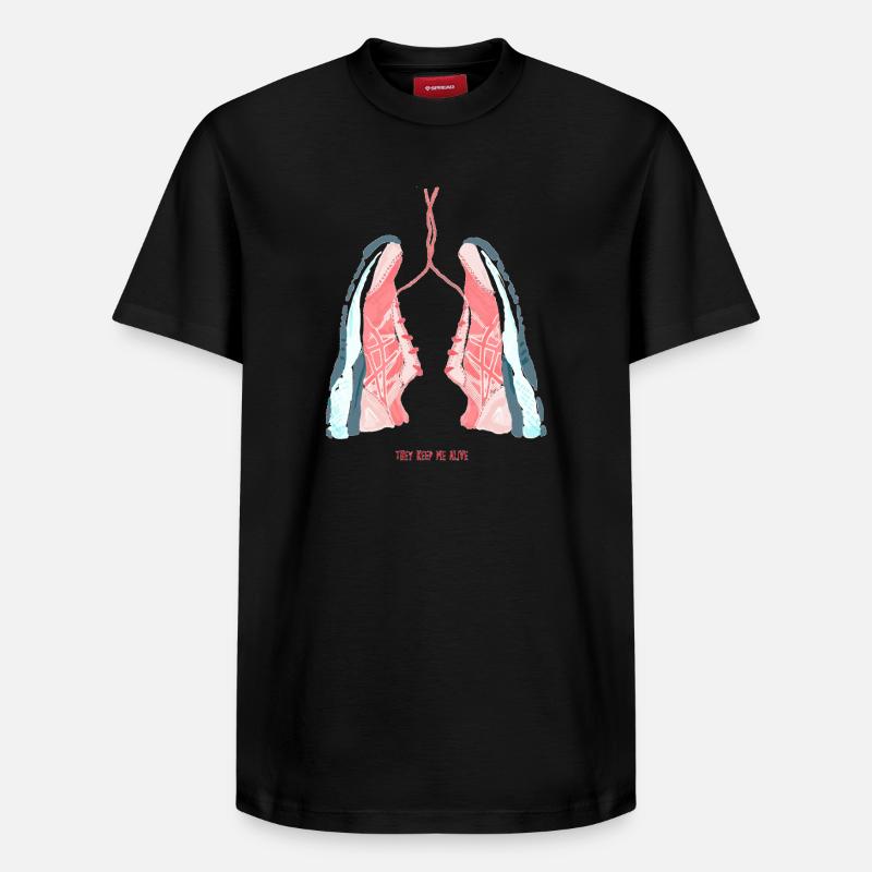 amoureux de la course - T-shirt unisexe décontracté en coton Supima – de SPREAD - noir