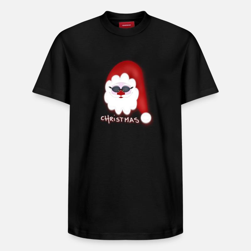 Noël - cool Père Noël - T-shirt unisexe décontracté en coton Supima – de SPREAD - noir