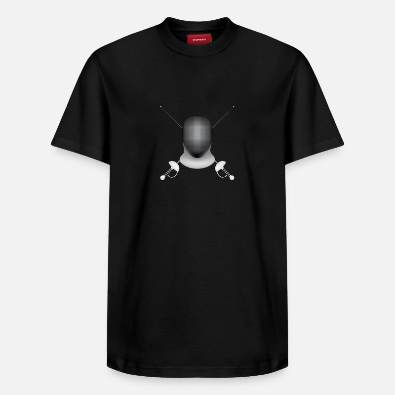 Escrime - T-shirt unisexe décontracté en coton Supima – de SPREAD - noir