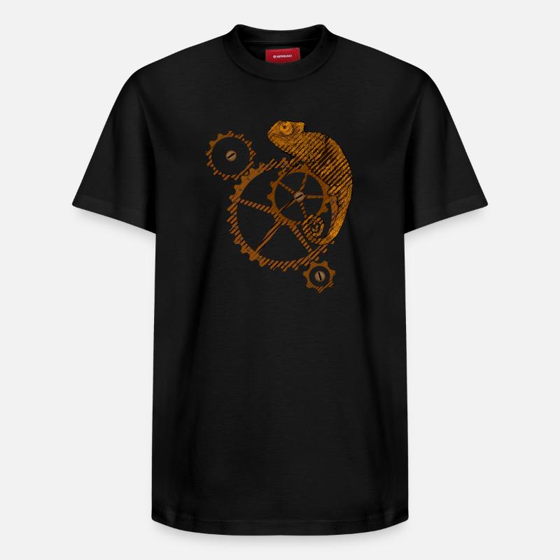 Steampunk Caméléon - T-shirt unisexe décontracté en coton Supima – de SPREAD - noir