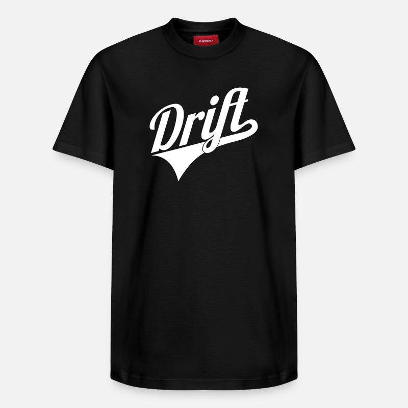 Logo de lettrage dérivé - T-shirt unisexe décontracté en coton Supima – de SPREAD - noir
