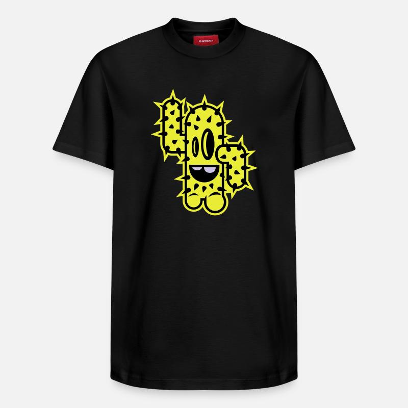 kaktus high five comic - Relaxed Unisex Supima Cotton T-Shirt – von SPREAD - Schwarz