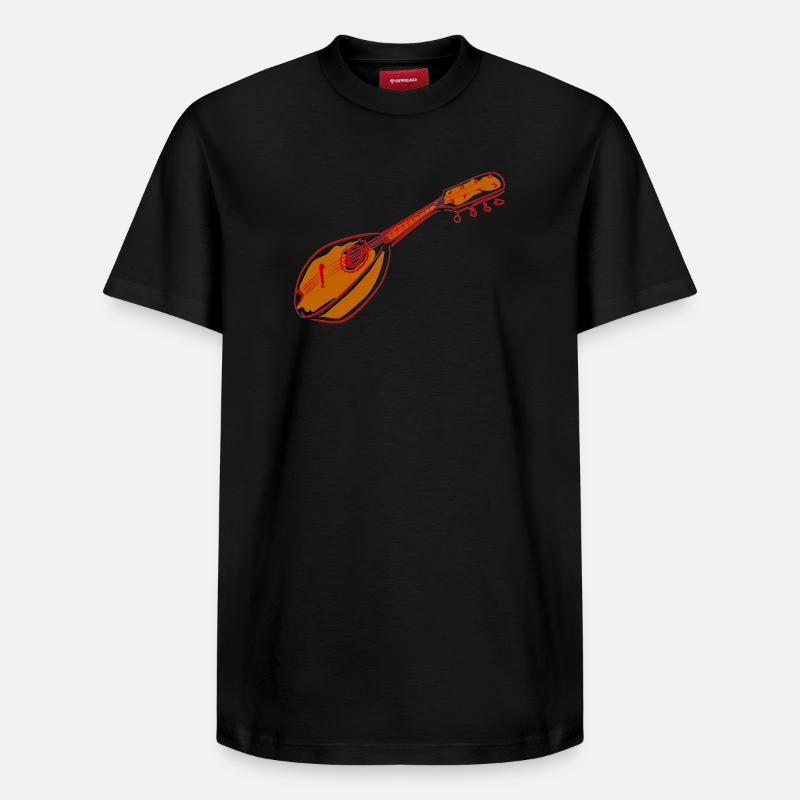 mandoline - T-shirt unisexe décontracté en coton Supima – de SPREAD - noir