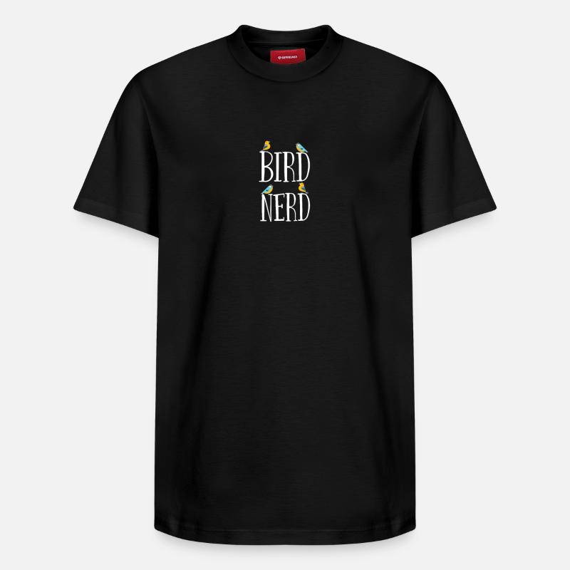 Vogelbeobachter Vogel Nerd - Relaxed Unisex Supima Cotton T-Shirt – von SPREAD - Schwarz