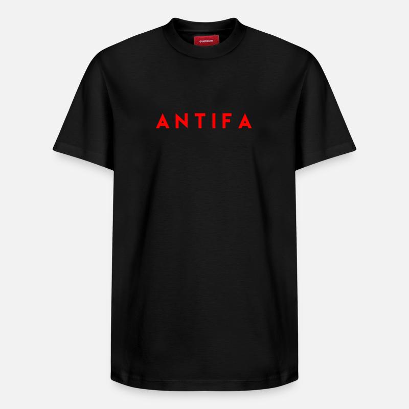 Antifa - T-shirt unisexe décontracté en coton Supima – de SPREAD - noir