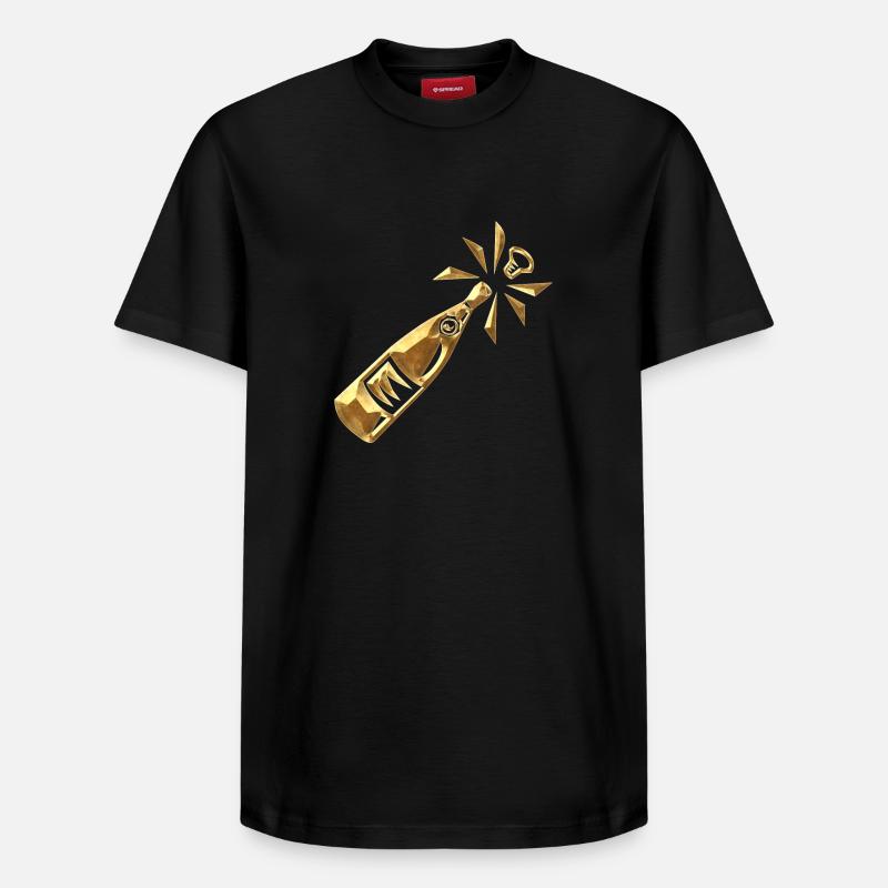 Flacon de - T-shirt unisexe décontracté en coton Supima – de SPREAD - noir