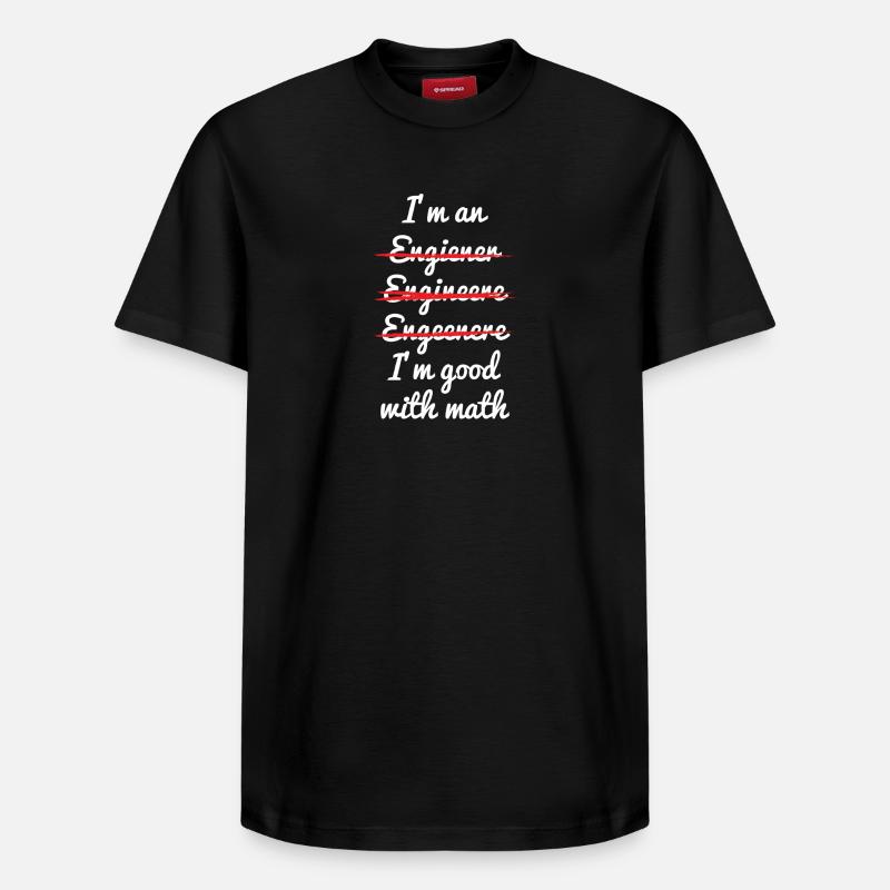 math - T-shirt unisexe décontracté en coton Supima – de SPREAD - noir