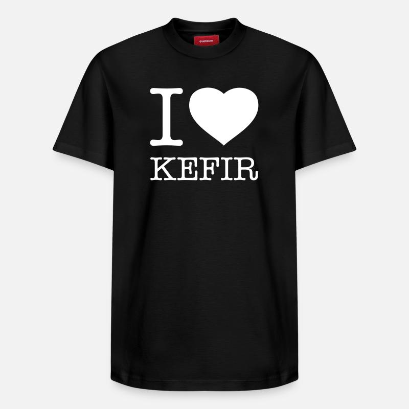 I LOVE KEFIR - T-shirt unisexe décontracté en coton Supima – de SPREAD - noir
