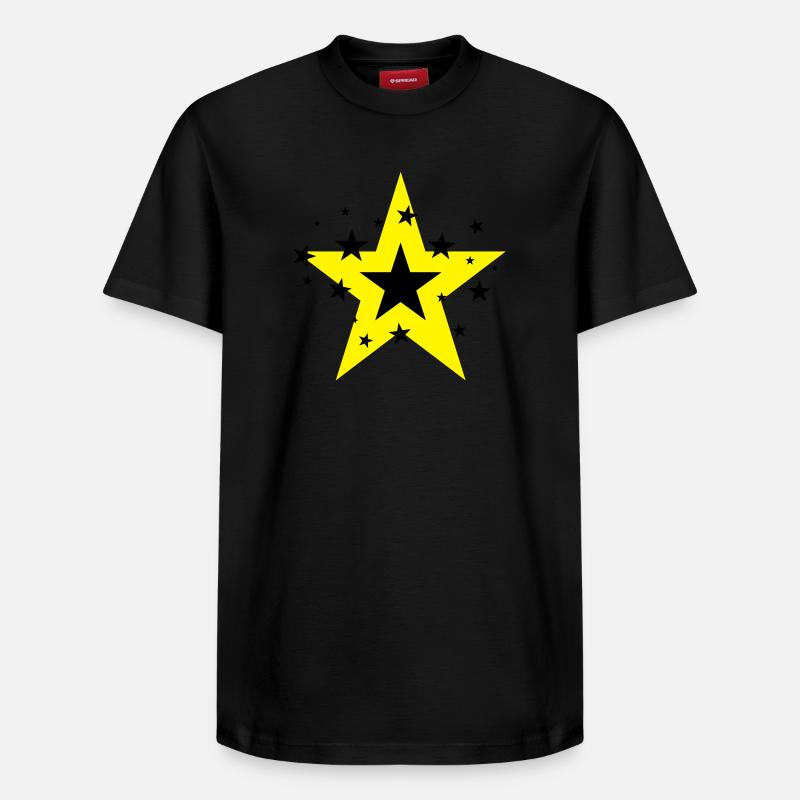 Etoiles - T-shirt unisexe décontracté en coton Supima – de SPREAD - noir