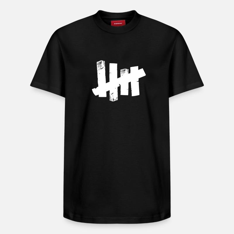 Cinq bandes - bande - bande - T-shirt unisexe décontracté en coton Supima – de SPREAD - noir