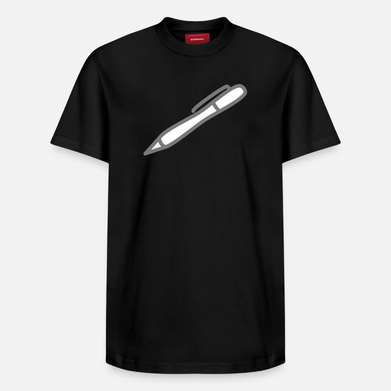 stylo à bille - T-shirt unisexe décontracté en coton Supima – de SPREAD - noir