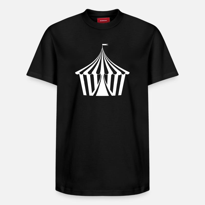 Tente de cirque - T-shirt unisexe décontracté en coton Supima – de SPREAD - noir