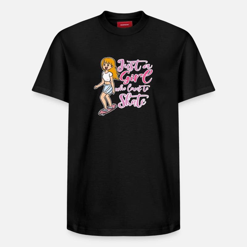 skateboard - T-shirt unisexe décontracté en coton Supima – de SPREAD - noir