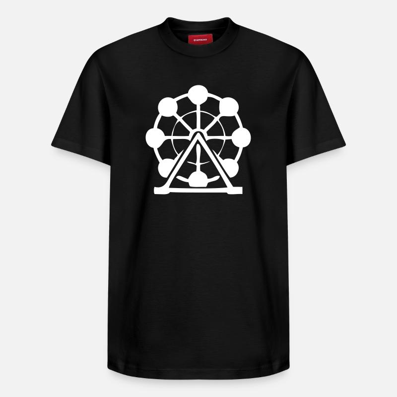 grande roue - T-shirt unisexe décontracté en coton Supima – de SPREAD - noir
