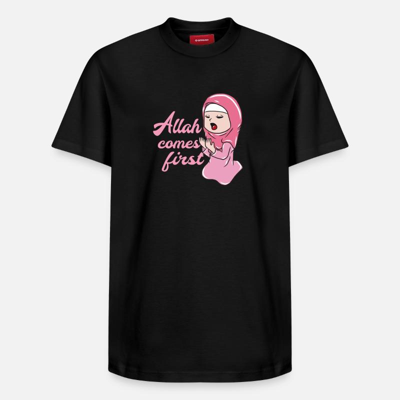 Islam Islamique Allah - T-shirt unisexe décontracté en coton Supima – de SPREAD - noir