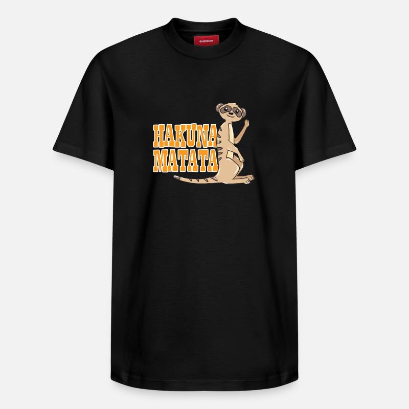 Erdmännchen - Relaxed Unisex Supima Cotton T-Shirt – von SPREAD - Schwarz