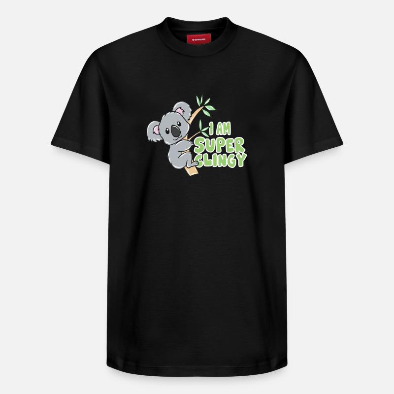 Koala - Relaxed Unisex Supima Cotton T-Shirt – von SPREAD - Schwarz